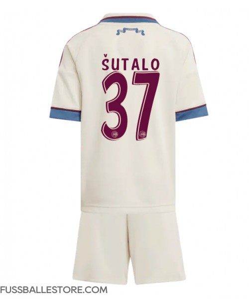 Günstige Ajax Josip Sutalo #37 3rd trikot Kinder 2025-26 Kurzarm (+ Kurze Hosen)